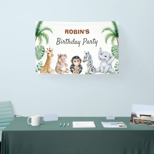 Niedliche Safari Banner (Messe)