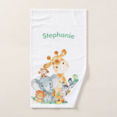 Niedliche Safari-Dschungeltiere Badhandtuch Set (Handtuch)