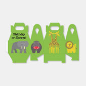 Niedliche Safari Geschenkschachtel (Ungefaltet)