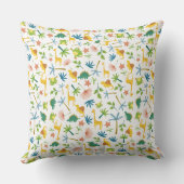 Niedliche Safari-Giraffe mit farbenfrohen Mustern Kissen (Rückseite)