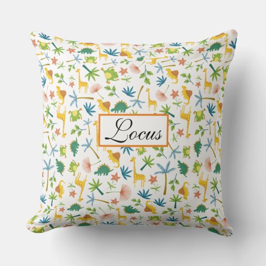 Niedliche Safari-Giraffe mit farbenfrohen Mustern Kissen (Vorderseite)