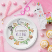 Niedliche Safari Jungle Boys Babydusche Pappteller (Party)