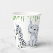 Niedliche Safari Pappbecher (Rückseite)