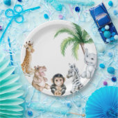 Niedliche Safari Pappteller (Party)