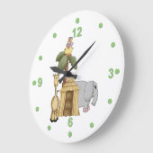 Niedliche Safari-Tier-Wand-Uhr Große Wanduhr (Winkel)