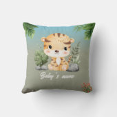 Niedliche Safari Tiere 2 Seiten Affe Tiger Kissen (Rückseite)