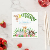 Niedliche Safari-Tiere | Blue Baby Boy Dusche Serviette (Beispiel)