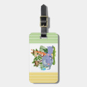 Niedliche Safari-Tiere Gepäckanhänger (Vorderseite vertikal)