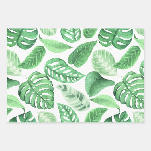 Niedliche Safari-Tiere Geschenkpapier Set (Vorderseite)