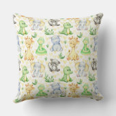 Niedliche Safari-Tiere Kissen (Rückseite)