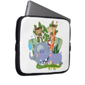 Niedliche Safari-Tiere Laptopschutzhülle (Vorne Rechts)