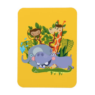 Niedliche Safari-Tiere Magnet