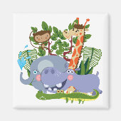 Niedliche Safari-Tiere Magnet (Vorne)