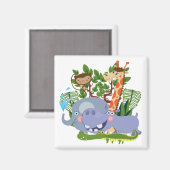 Niedliche Safari-Tiere Magnet (Vorderseite/Rückseite)