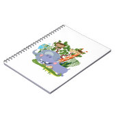 Niedliche Safari-Tiere Notizblock (Linke Seite)