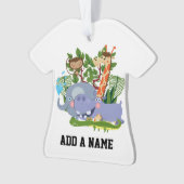 Niedliche Safari-Tiere Ornament (Vorderseite)