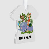 Niedliche Safari-Tiere Ornament (Vorderseite)