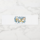 Niedliche Safari-Tiere Personalisiert 2. Geburtsta Wasserflaschenetikett (Einzelnes Label)