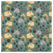 Niedliche Safari-Tiere Stoff (Muster)