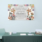 Niedliche Safari Tiere Wild One Boy Baby Dusche Banner (Messeveranstaltung)