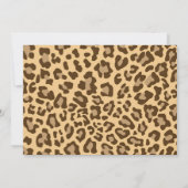 Niedliche Safari-Tiereinladung Einladung (Rückseite)