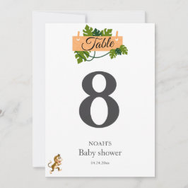 Niedliche Safari tierische Babydusche