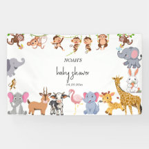 Niedliche Safari tierische Babydusche