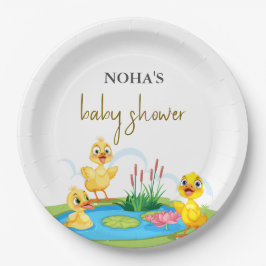 Niedliche Safari tierische Babydusche Pappteller