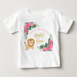 Niedliche Safarimädchen Baby T-shirt