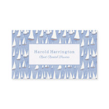 Niedliche Sailboats-Visitenkarten für individuelle