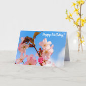 Niedliche Sakura-Blume für die Frühlingssonne Karte (Gelbe Blume)