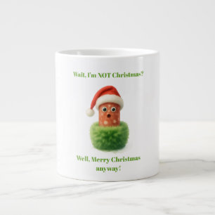 Niedliche Salami überrascht Weihnachten in flausch Jumbo-Tasse