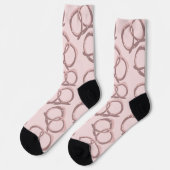 Niedliche Salzbrezel Salatsocken Pink Socken (Linkes Detail)