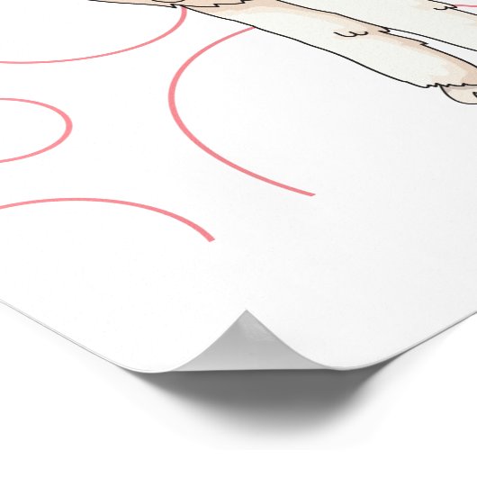 Niedliche Sammlung Alpaca-Kawaii Poster (Ecke)