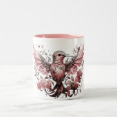 Niedliche Sammlung von Hummingbird Zweifarbige Tasse (Mittel)