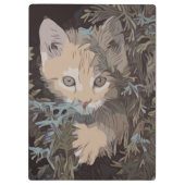 Niedliche Sammlung von Katzen 3 Klemmbrett (Rückseite)