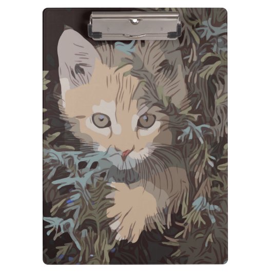Niedliche Sammlung von Katzen 3 Klemmbrett (Vorderseite)