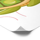 Niedliche Sammlung von Schildkröten-Kawaii Poster (Ecke)