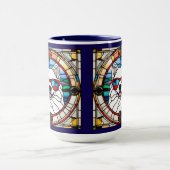 Niedliche Samojeden-Buntglas-Kaffeetasse Tasse (Zentrum)