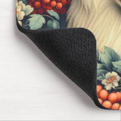 Niedliche Samoyed Floral Malerei Mousepad (Ecke)