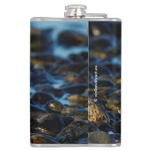 Niedliche Sanderling Sandpiper Shorebird Dines on  Flachmann (Rückseite)