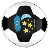 Niedliche Sänger, Mond und Cloud-Cartoon Fußball (Gedreht)