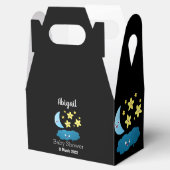 Niedliche Sänger, Mond und Cloud-Cartoon Geschenkschachtel (Geöffnet)