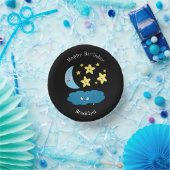 Niedliche Sänger, Mond und Cloud-Cartoon Pappteller (Party)