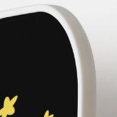 Niedliche Sänger, Mond und Cloud-Cartoon Pickleball Schläger (Linke Seite)