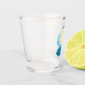 Niedliche Sänger, Mond und Cloud-Cartoon Schnapsglas (Links)