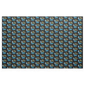 Niedliche Sänger, Mond und Cloud-Cartoon Stoff (Yard (91,4 cm))