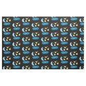 Niedliche Sänger, Mond und Cloud-Cartoon Stoff (Fat Quarter (45,7 x 55,9 cm))