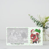 Niedliche Sankt-Tier-frohe Weihnachten (Stehend Vorderseite)