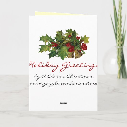 Niedliche Sankt-Weihnachtskarte Feiertagskarte (Rückseite)